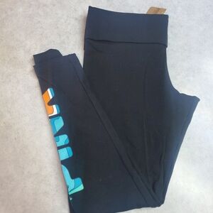 NEW VS Pink Mid Raise Foldover Leggings